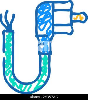 medium voltage cables icon doodle illustration Stock Vector Image & Art ...