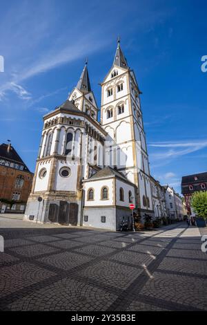 St Severus church in Boppard on the Rhine river, Germany Stock Photo