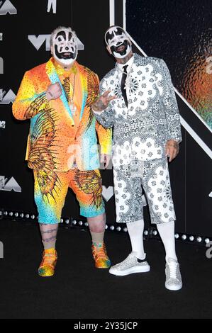 Violent J  und Shaggy 2 Dope von Insane Clown Posse, bei der Verleihung der MTV Video Music Awards 2024 at UBS Arena, New York, 11.09.2024 Stock Photo