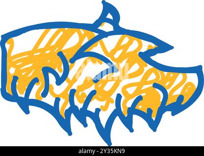 ragged wing icon doodle illustration Stock Vector Image & Art - Alamy