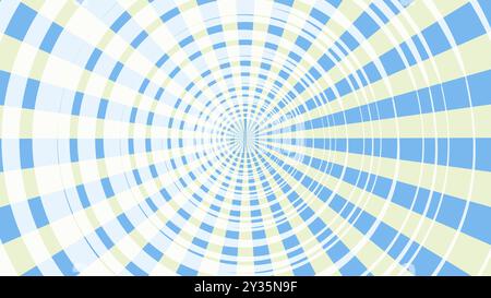 blue and white radial starburst illustration good for retro graphic design background Stock Vector