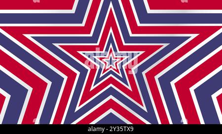 American flag scheme star pattern background. Perfect for USA independence day celebration background. Stock Vector
