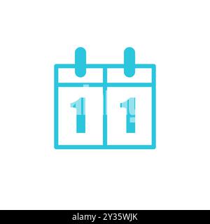 Display score icon. Isolated on white background. From blue icon set. Stock Vector