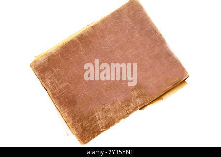 a very old book in Arabic on a white background Stock Photo