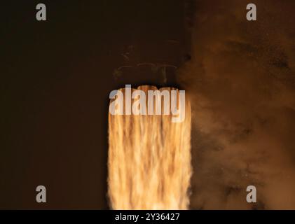 Cape Canaveral, USA. 12th Sep, 2024. From SLC-40 Cape Canaveral SpaceX launched customers satellites AST SpaceMobil on Falcon 9 B-1078-13 with landing at LZ-1 Brevard County Florida USA. (Photo by Scott Schilke/SipaUSA) Credit: Sipa USA/Alamy Live News Stock Photo