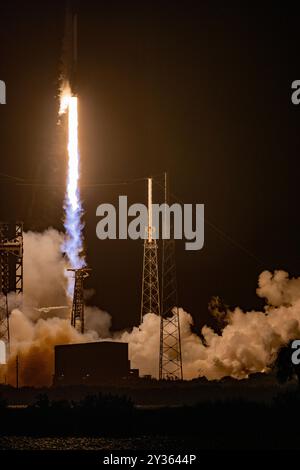 Cape Canaveral, USA. 12th Sep, 2024. From SLC-40 Cape Canaveral SpaceX launched customers satellites AST SpaceMobil on Falcon 9 B-1078-13 with landing at LZ-1 Brevard County Florida USA. (Photo by Scott Schilke/SipaUSA) Credit: Sipa USA/Alamy Live News Stock Photo