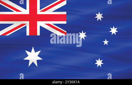 Illustration of Australia Flag and Editable Vector Australia Country Flag Stock Vector