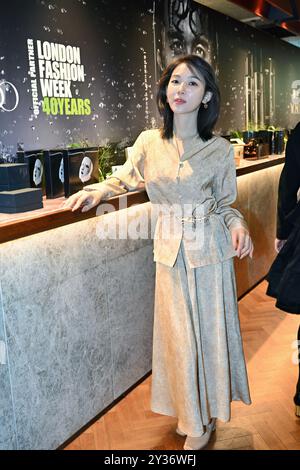 LONDON, UK. 12th Sep, 2024. Ning Xin '宁心'is a Chinese actress attends 养生堂 'YOSEIDO' cosmetics - Global Ambassador for YOSEIDO Men Rejuvenationseries - Water-free Journey, Beauty, cosmetic & personal care product exhibition during LFW SS25 in London, UK. (Photo by 李世惠/See Li/Picture Capital) Credit: See Li/Picture Capital/Alamy Live News Stock Photo