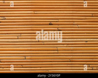 Surface texture of small blades of woven rattan, seamless textured woven rattan background Stock Photo