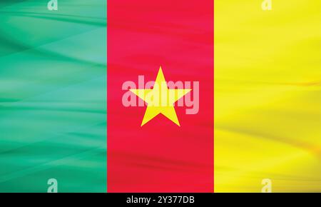 Illustration of Cameroon Flag and Editable Vector Cameroon Country Flag Stock Vector