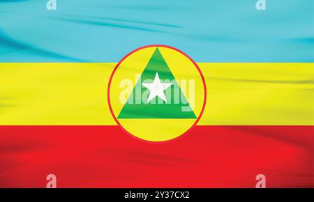 Illustration of Cabinda Flag and Editable Vector Cabinda Country Flag Stock Vector