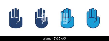 Hand icon vector. hand vector icon, palm Stock Vector