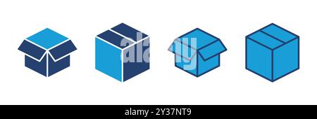 Box icon vector. box vector icon, package, parcel Stock Vector