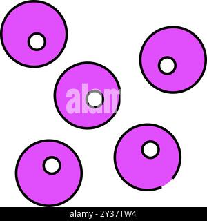 coccus bacteria color icon vector isolated illustration Stock Vector ...