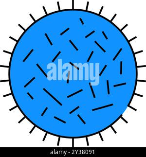 coccus bacteria icon color illustration Stock Vector Image & Art - Alamy