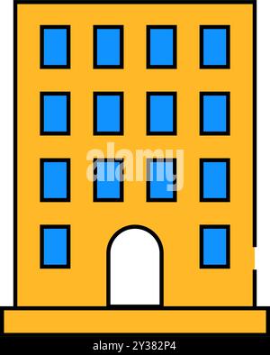 coworking layout icon color illustration Stock Vector Image & Art - Alamy