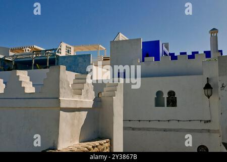 the fortified city of Asilah, on the northwestern tip of Morocco, 42 kilometers south of Tangier, was the home of several conquerors and pirates. Look Stock Photo