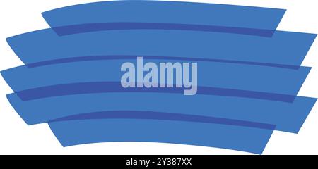Abstract graphic design featuring multiple blue shapes with a transparent effect, overlapping to create a sense of depth and movement Stock Vector