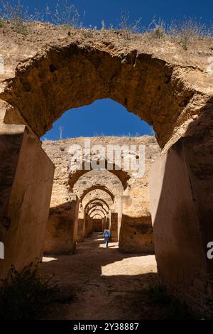 granaries, Heri es-Souani, Meknes, Morocco, Africa Stock Photo