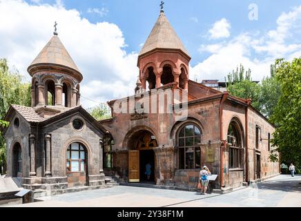 Yerevan, Armenia - June 29, 2024: Chapel Mausoleum of St Ananias The Apostle and Zoravor Saint Astvatsatsin (Holy Mother of God) Church in Yerevan cit Stock Photo