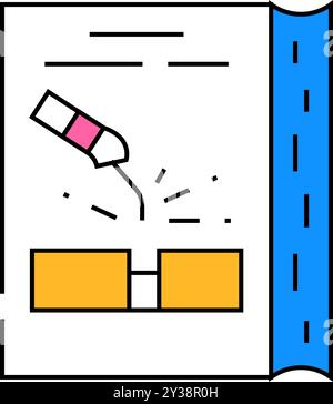 Welding Tutorial Color Icon Vector Welding Tutorial Sign Isolated
