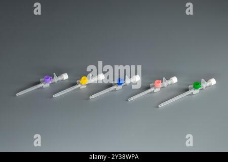 Intravenous catheters with injection ports are medical devices used to ...