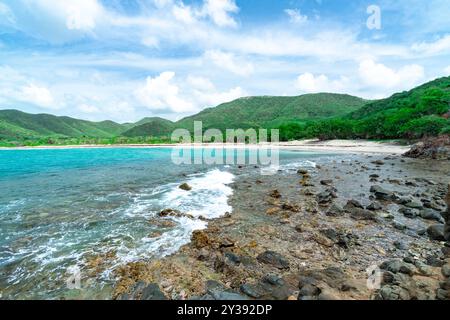 Rendezvous tropical beach, Antigua, Caribbean Stock Photo