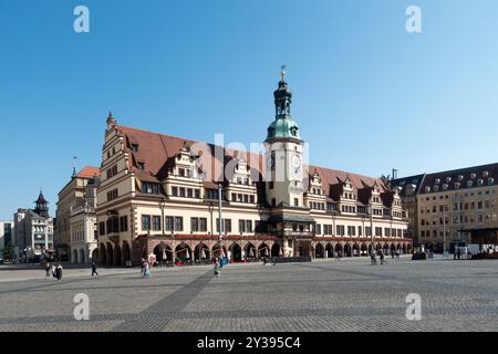 Old Town Hall Leipzig Germany Europe Stock Photo