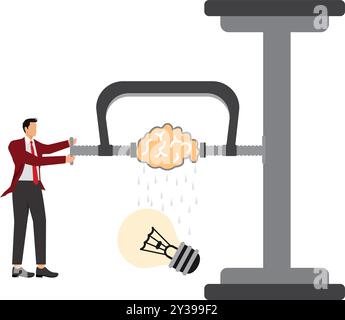idea lightbulb, Human Brain, ideas, Businessman Stock Vector
