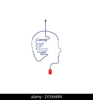Technology and Science Business Company Brand Logo Idea Stock Vector