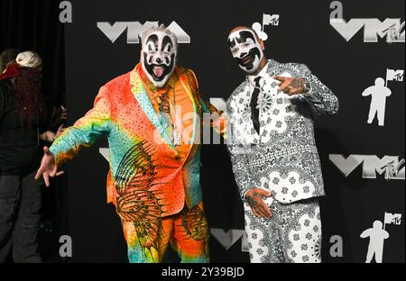 Violent J and Shaggy 2 Dope of Insane Clown Poss at the 2024 MTV Video Music Awards held at UBS Arena on September 11, 2024 in Elmont, New York.  Photo: Jeremy Smith/imageSPACE/Sipa USA Stock Photo