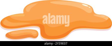 Illustration featuring a vibrant, orange liquid splashing down, creating a dynamic and eye catching visual Stock Vector