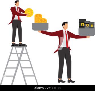 Rising oil prices, Oil barrels Price Stock Vector