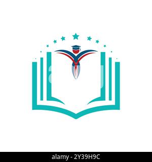 Educational business and Organization logo design idea Stock Vector