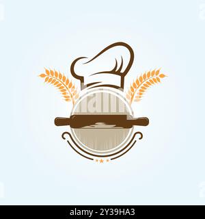 Nutrition tasty organic Bakery food logo Stock Vector