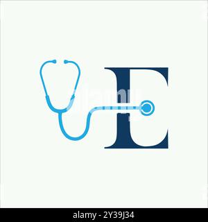Health and Medicine Technology Business Logo Stock Vector