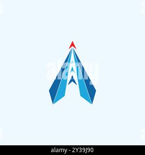 Creative Modern Business and Marketing Letter A Logo Stock Vector