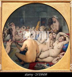 The Turkish Bath, 1852-1859, Oil on canvas mounted on panel, Jean-Auguste-Dominique INGRES, Montauban, 1780 - Paris, 1867, Musée du Louvre, Paris, Fra Stock Photo