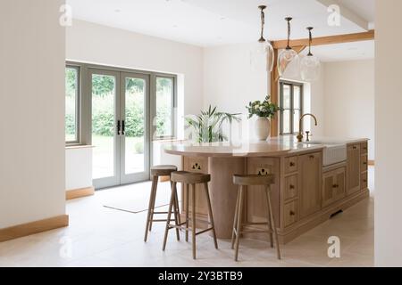 Luxury handmade kitchen Stock Photo