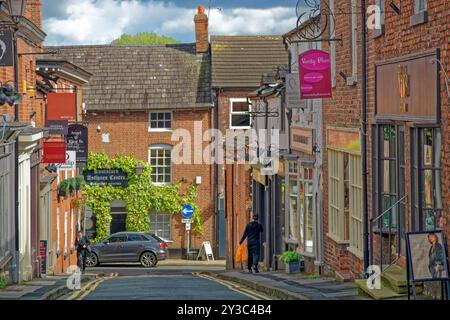 Minshull Street at Knutsford town centre in Cheshire, England. Stock Photo