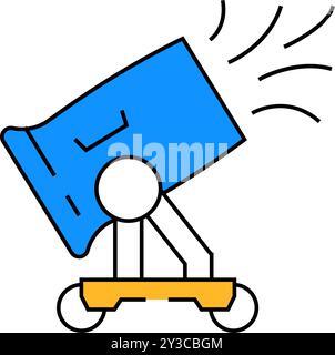dust control mining color icon vector illustration Stock Vector Image ...