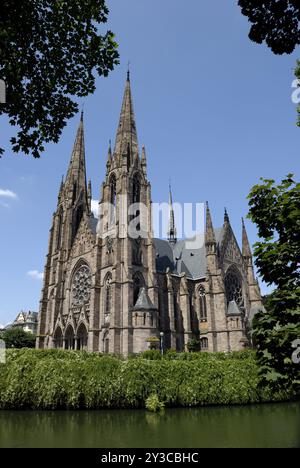 Eglise Saint Paul, Strasbourg Stock Photo