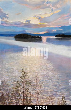 Lake View, 1901. Stock Photo
