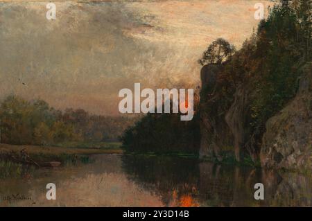 Dusk, 1888. Stock Photo