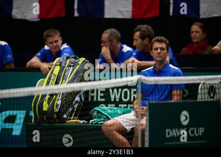 Davis Cup Captain of France PaulHenri Mathieu during day 1 of the