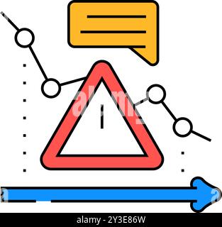 risk assessment and reduction color icon vector illustration Stock ...