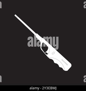 lighter or torch icon vector illustration symbol design Stock Vector