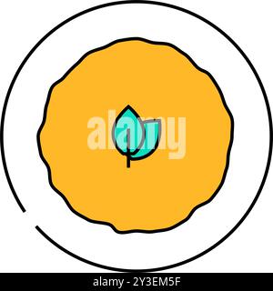 ezogelin soup turkish cuisine icon color illustration Stock Vector