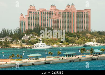 Nassau, Bahamas - April 15, 2008: A view of the luxury resort, Atlantis, on Paradise Island Stock Photo