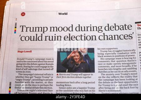 Donald 'Trump mood during debate 'could ruin election chances' Guardian